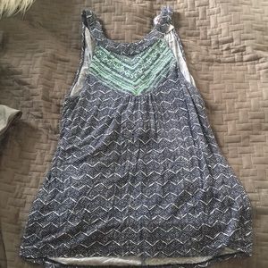 Embroidered tank top